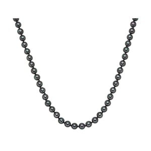 Náhrdelník s antracitovočiernými perlami Perldesse Muschel, ⌀ 0,8 x dĺžka 40 cm