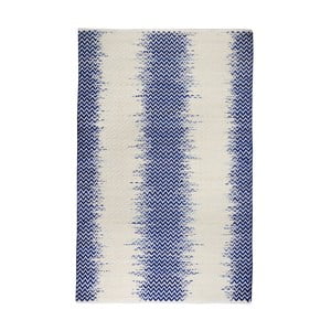 Ručne vyrábaný koberec The Rug Republic Fentom Ivory Blue, 120 × 180 cm