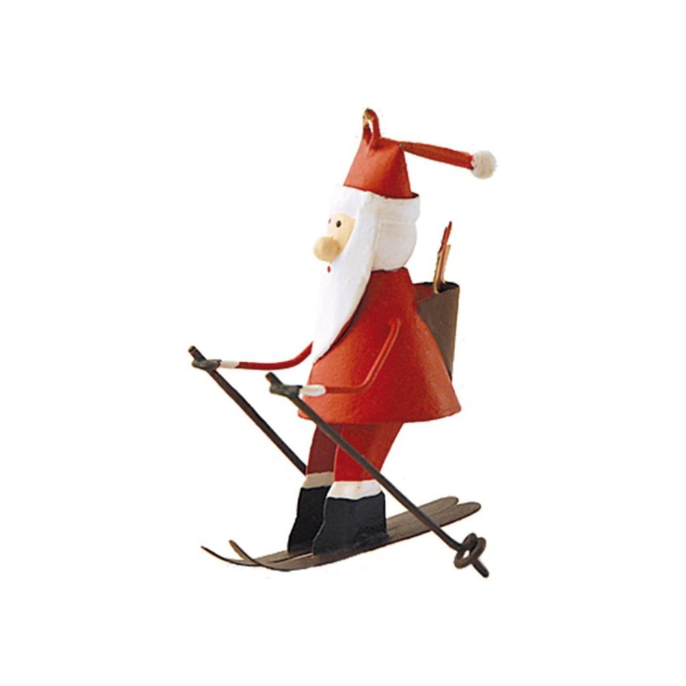 E-shop Závesná vianočná dekorácia Santa on Skiis - G-Bork