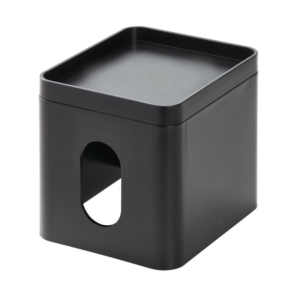 E-shop Čierny box na vreckovky iDesign Cade