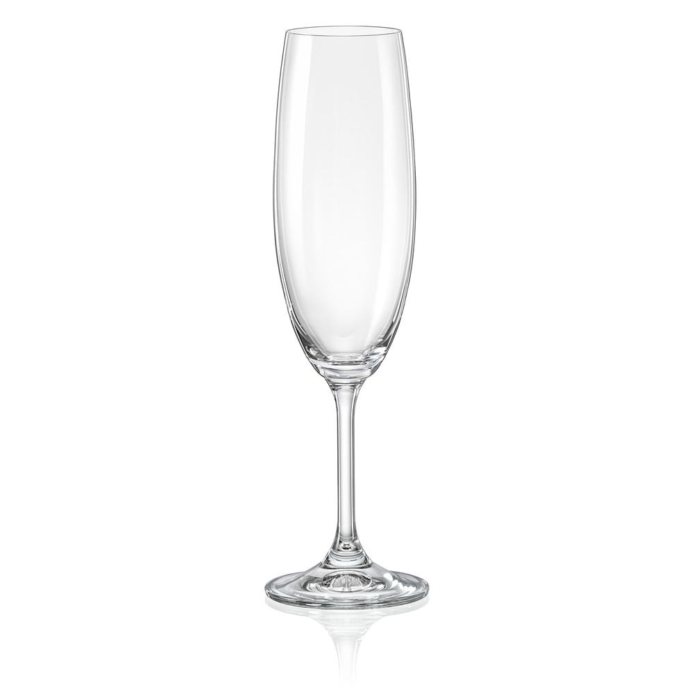 E-shop Súprava 6 pohárov na šampanské Crystalex Lara, 220 ml