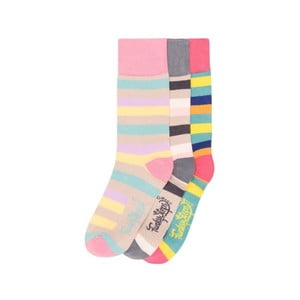 Sada 3 párov farebných ponožiek Funky Steps Alexa, veľ. 35-39