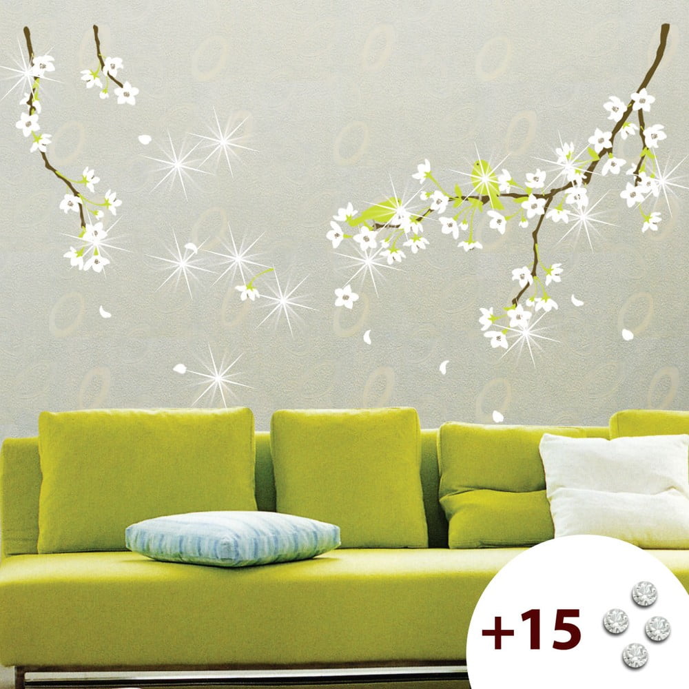 Obrázok Set samolepky a 15 Swarovski krištáľov Ambiance Pear Tree