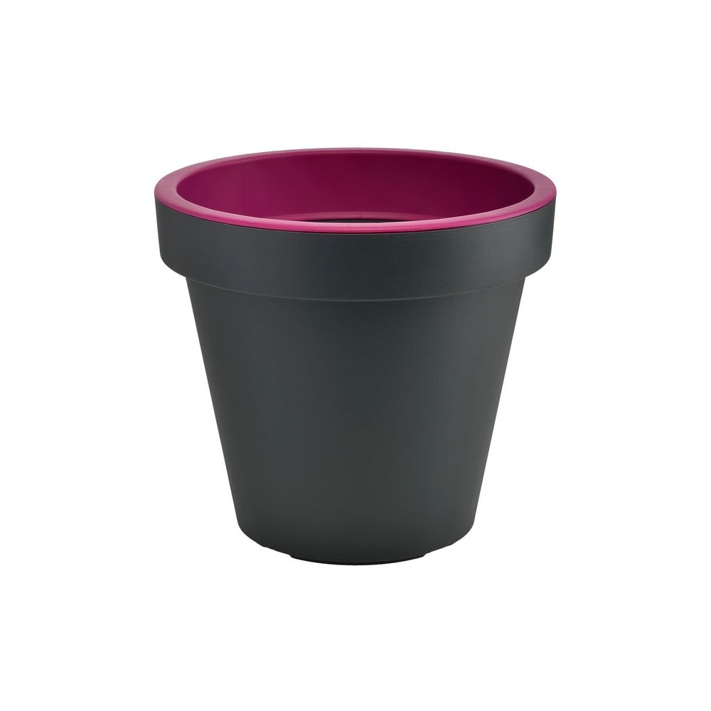 E-shop Sivo-fialový kvetináč Gardenico Metro Twist, 39 cm