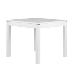 Matný biely rozkladací jedálenský stôl Durbas Style Eric, dĺžka až 180 cm