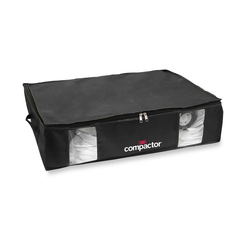 E-shop Sada 2 čiernych úložných boxov s vakuovým obalom Compactor Large Underbed Vacuum Bag