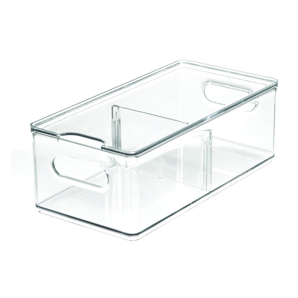 Obrázok Transparentný úložný box s vekom iDesign The Home Edit, 30,5 x 15,2 x 10,8 cm