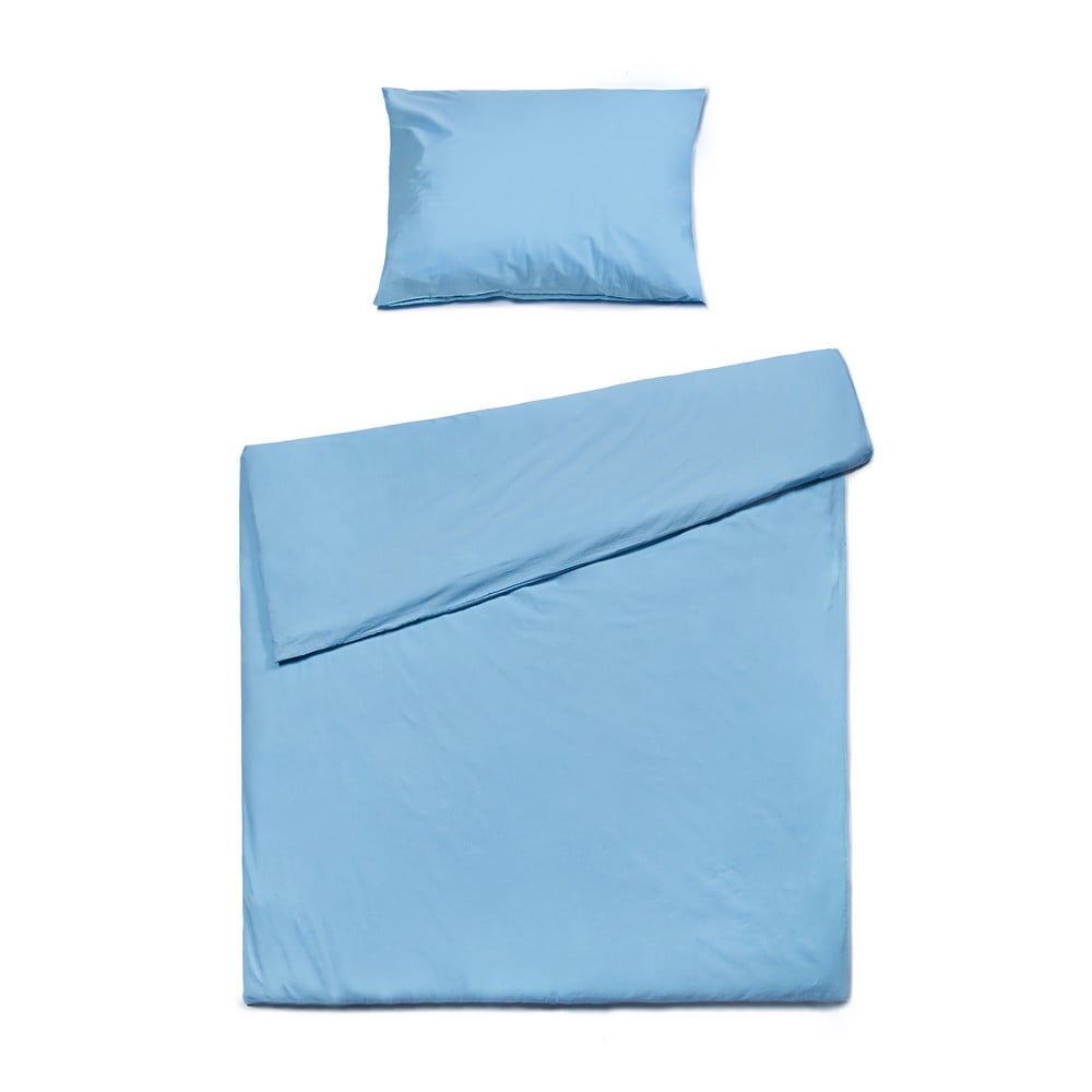E-shop Blankytné modré bavlnené obliečky na jednolôžko Bonami Selection, 140 x 220 cm