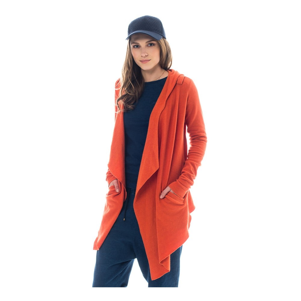 Oranžový kardigán Lull Loungewear Guimar, veľ. XS