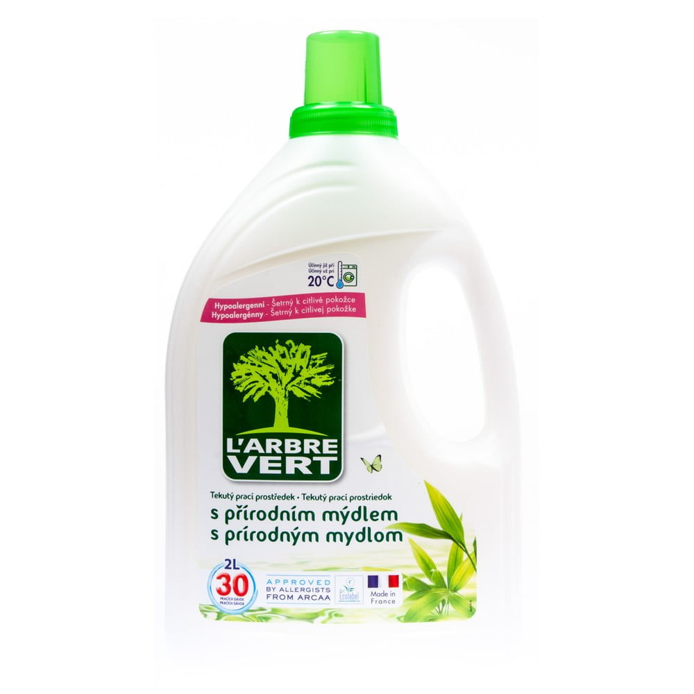 E-shop Ekologický prací gél s prírodným mydlom, L´Arbre Vert, 2 l