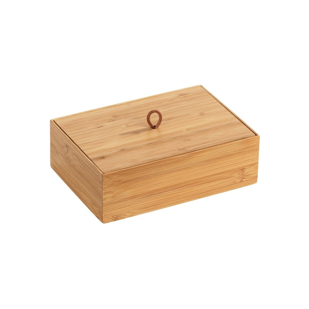 E-shop Bambusový box s vekom Wenko Terra, šírka 22 cm