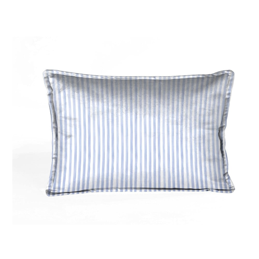 E-shop Modrá dekoratívna obliečka na vankúš Velvet Atelier, 50 × 35 cm