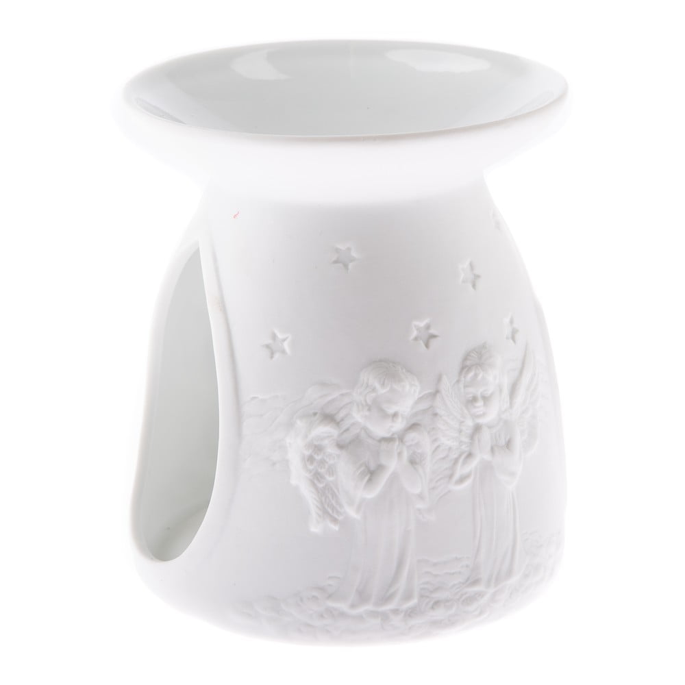 E-shop Biela porcelánová aromalampa Dakls, výška 12,2 cm
