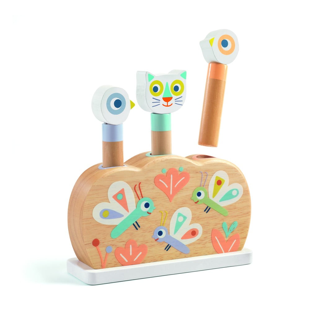 E-shop Drevená hračka s vyskakujúcimi zvieratkami Djeco