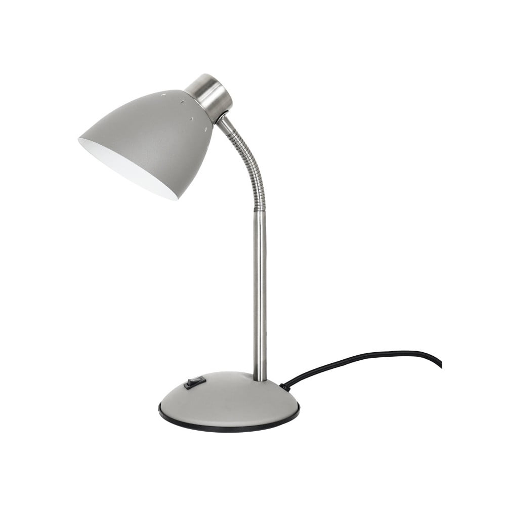 E-shop Sivá stolová lampa Leitmotiv Dorm