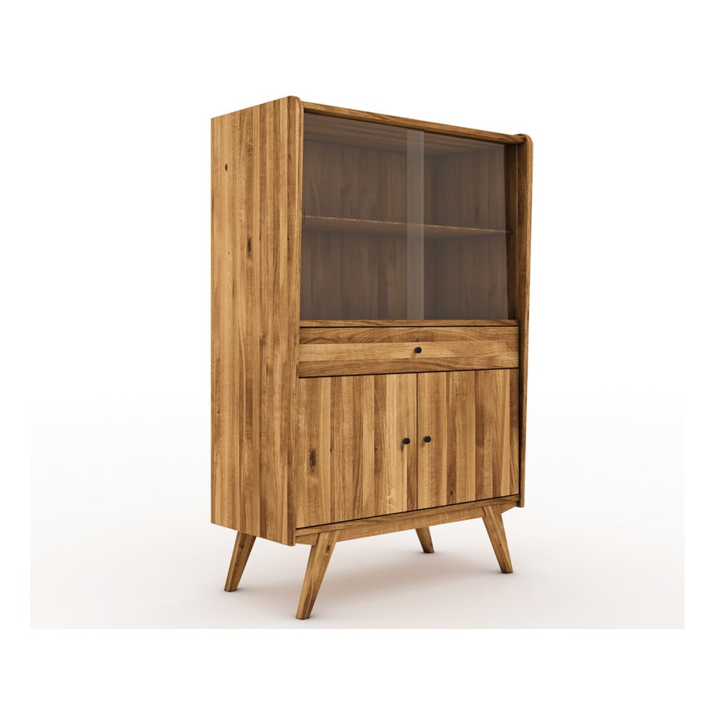 E-shop Vitrína z dubového dreva 100x154 cm Retro - The Beds