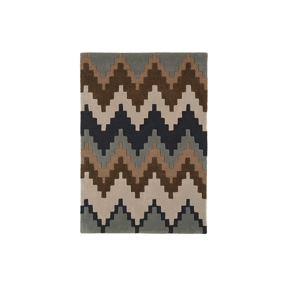 Vlnený koberec Matrix Cuzo Chocolate, 80x150 cm
