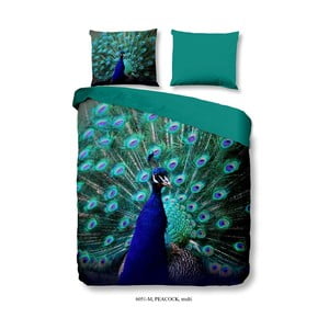 Obliečky na dvojlôžko z mikroperkálu Muller Textiels Mighty Peacock, 200 × 200 cm