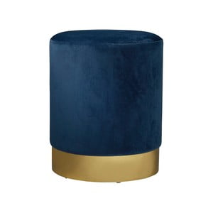 Modrá čalúnená stolička Native Mystique, ⌀ 35 cm