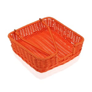 Oranžový košík na papierové obrúsky Versa Wonda, 20 × 20 cm