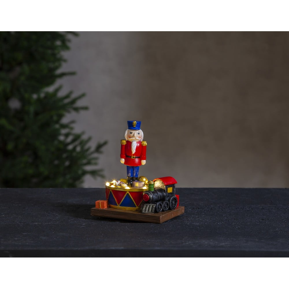 E-shop Vianočná svetelná LED dekorácia Star Trading Nutcracker, výška 16 cm