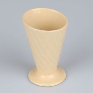Krémový keramický pohár na zmrzlinu Dakls