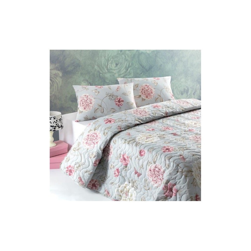 E-shop Pléd cez posteľ na dvojlôžko s obliečkami na vankúše Santos, 200 × 220 cm