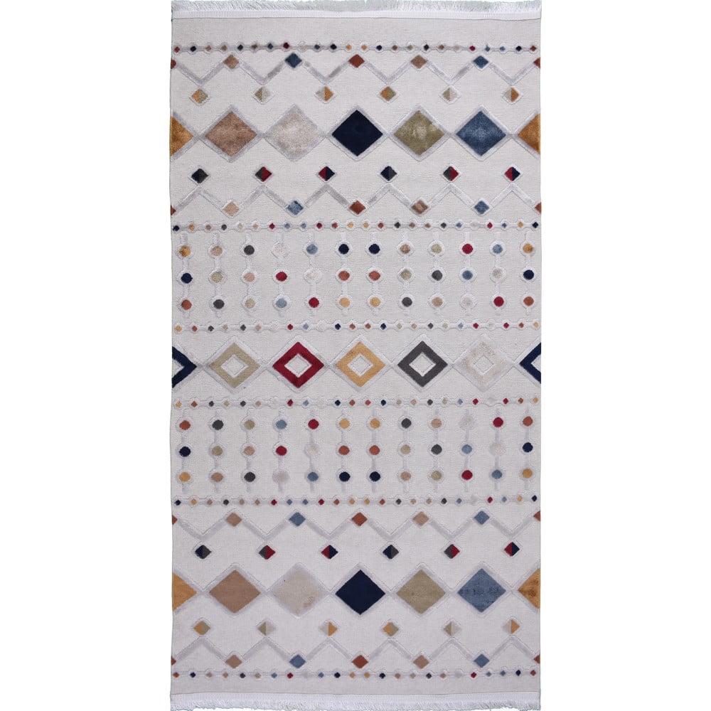 E-shop Béžový behúň s prímesou bavlny Vitaus Milas, 80 x 300 cm