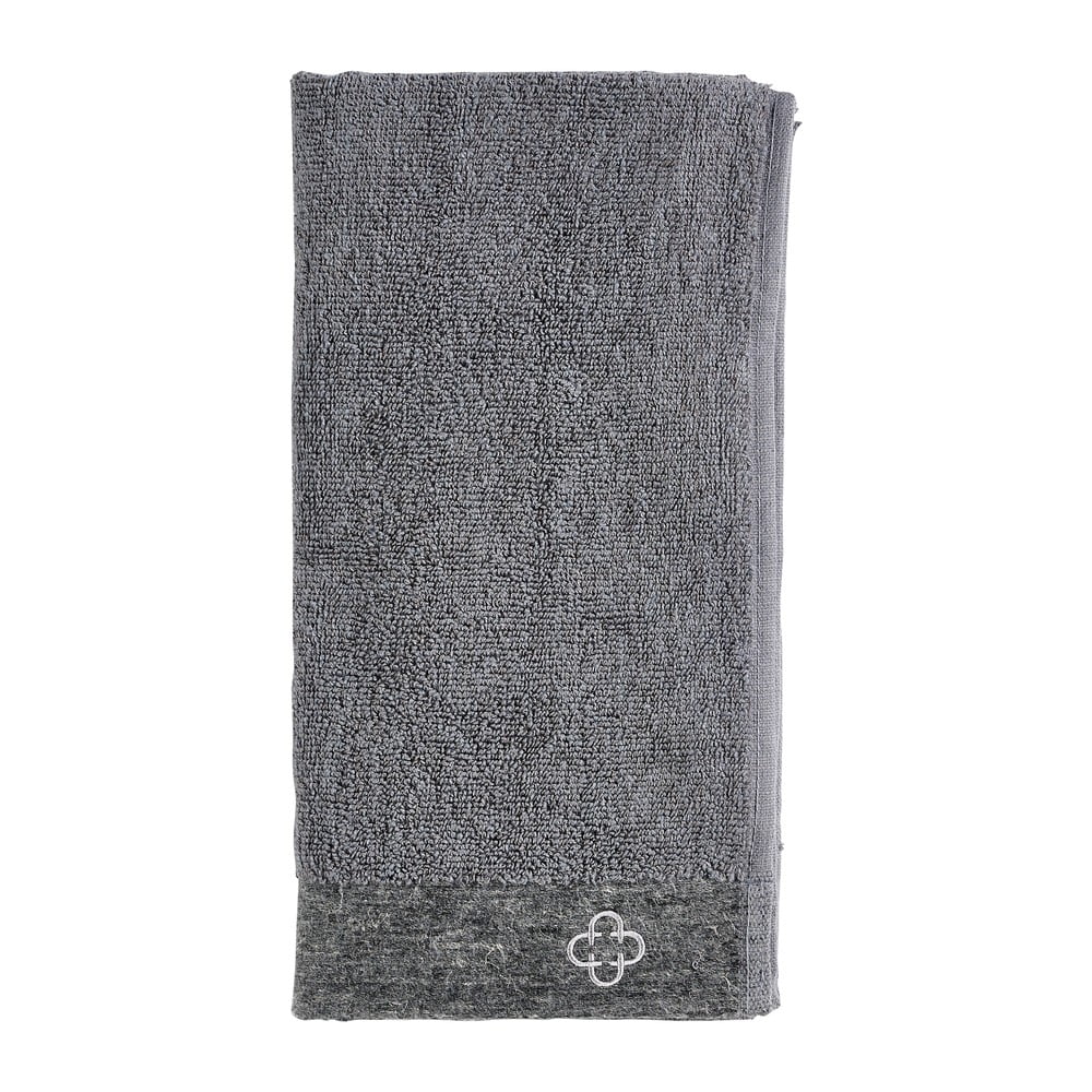E-shop Sivý uterák s prímesou ľanu Zone Inu, 100 x 50 cm