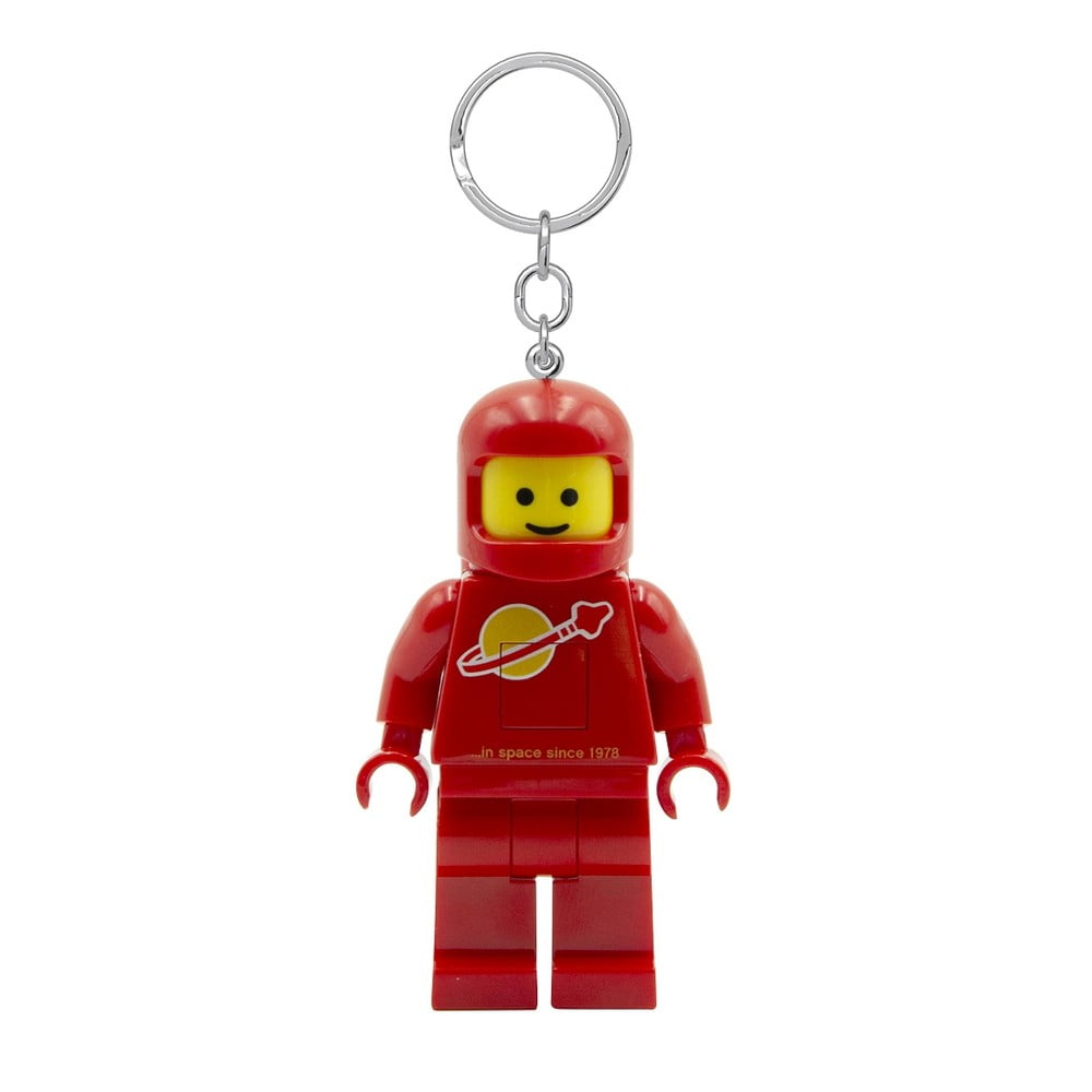 Červená kľúčenka so svietidlom Spaceman – LEGO®