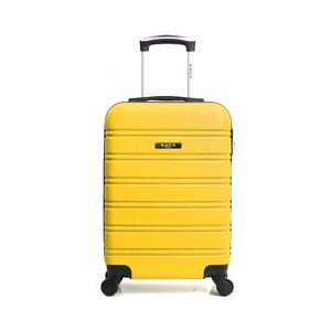 Žltý cestovný kufor na kolieskách BlueStar Bilbao, 35 l