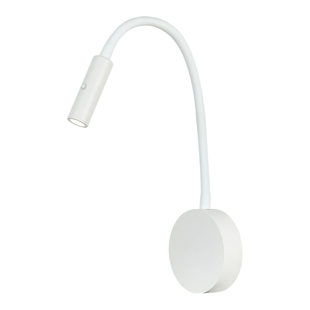 E-shop Biele nástenné svietidlo SULION Leo, výška 53 cm