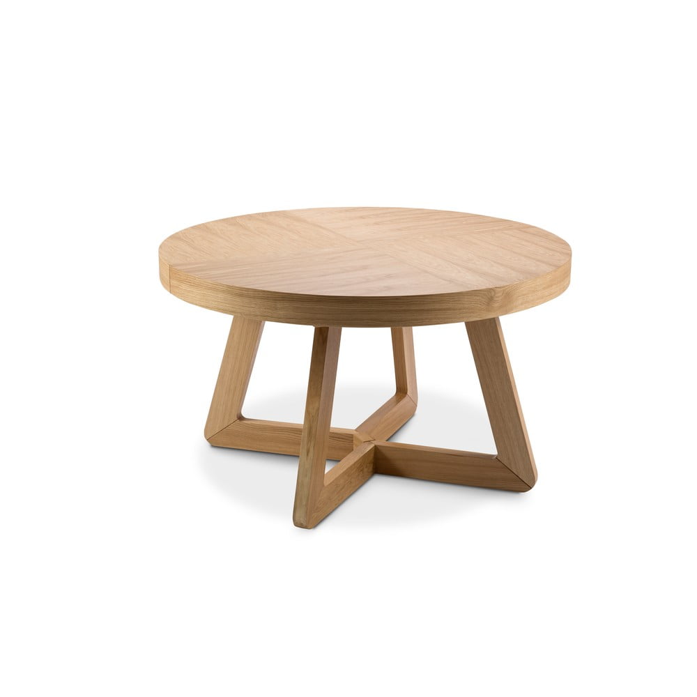 E-shop Rozkladací stôl s nohami z dubového dreva Windsor & Co Sofas Bodil, ø 130 cm