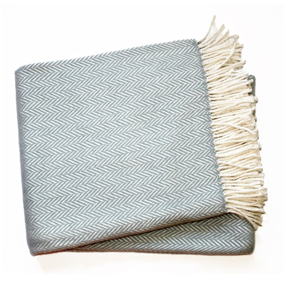 E-shop Blankytný modrý pléd s podielom bavlny Euromant Skyline, 140 × 180 cm
