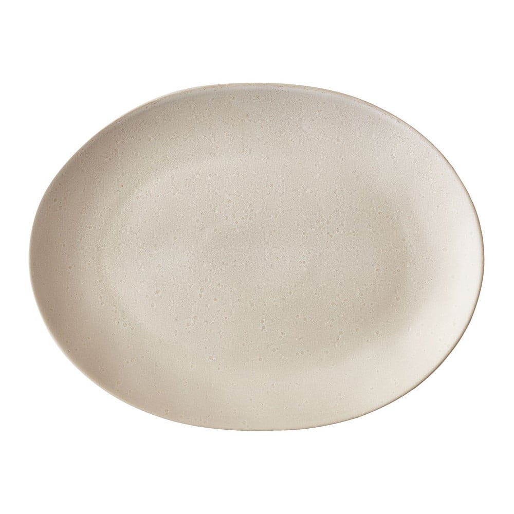 E-shop Béžový kameninový servírovací tanier Bitz Mensa, 30 x 22,5 cm