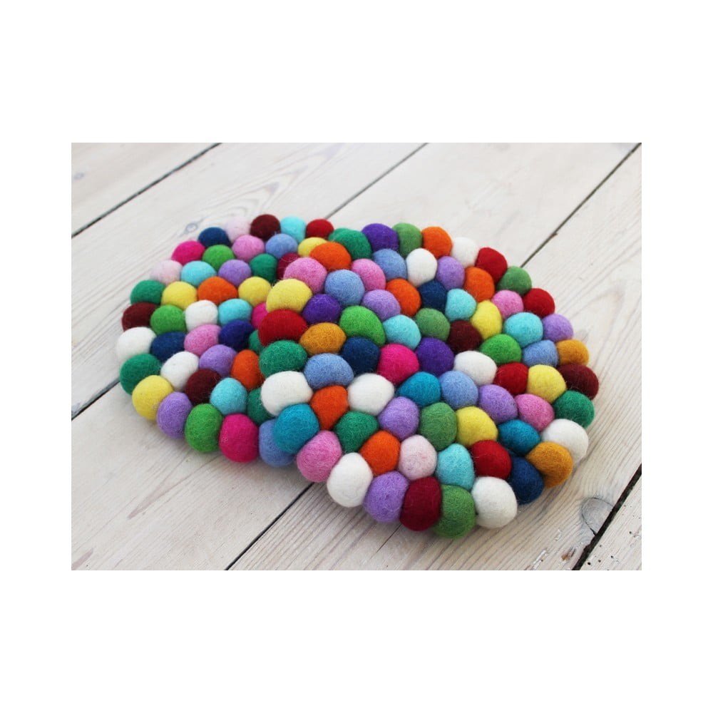 Obrázok Guľôčková podložka z vlny Wooldot Ball Coaster Multi, ⌀ 20 cm