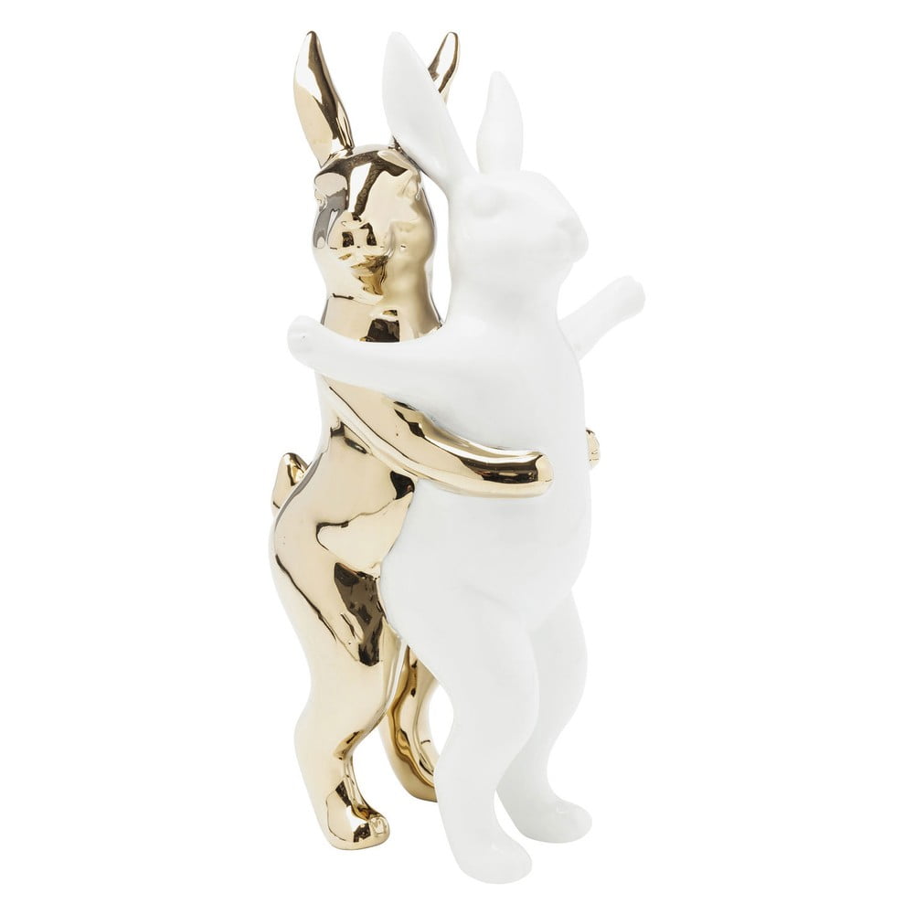 E-shop Dekoratívna kameninová soška Kare Design Hugging Rabbits