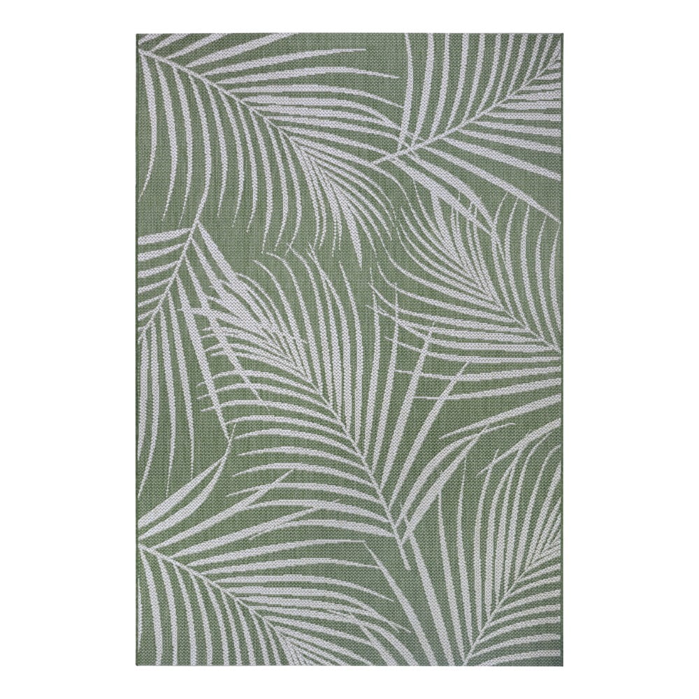 E-shop Zelený vonkajší koberec Ragami Flora, 80 x 150 cm