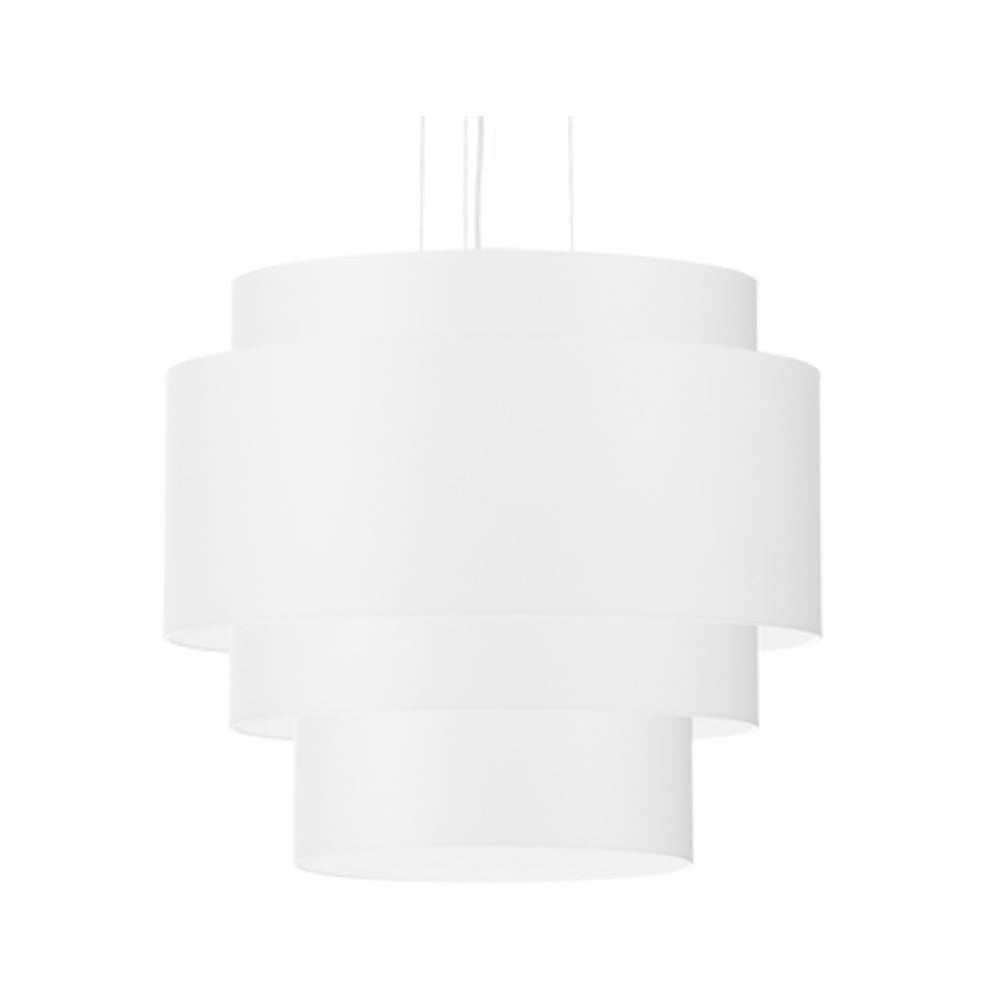 E-shop Biele závesné svietidlo Nice Lamps Elber, ø 50 cm