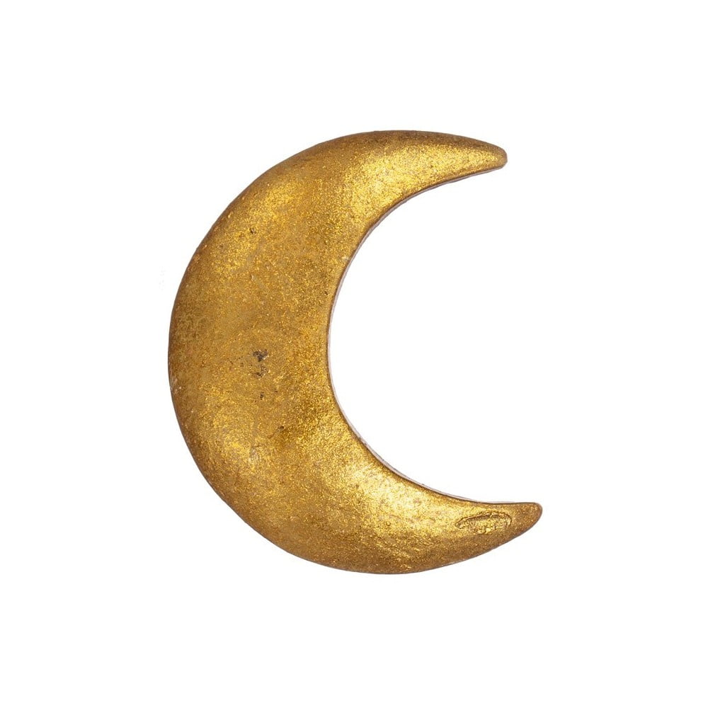 E-shop Cínová úchytka na zásuvku v zlatej farbe Sass & Belle Crescent Moon