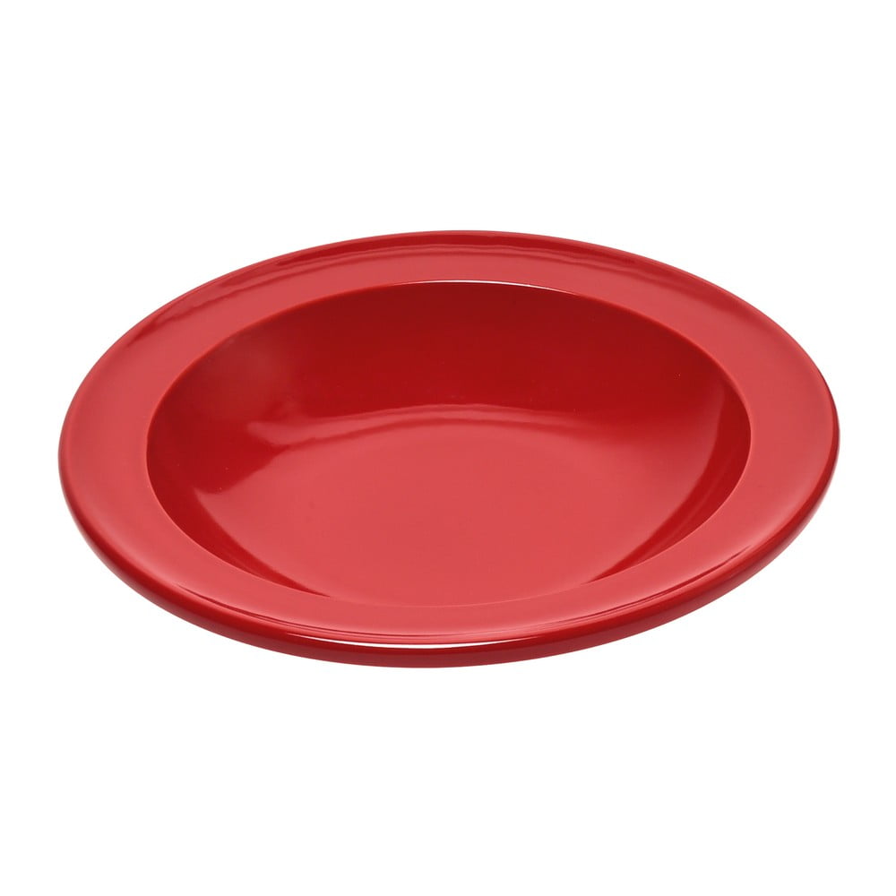 E-shop Červený keramický polievkový tanier Emile Henry, ⌀ 22,5 cm