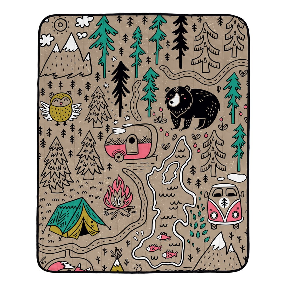 Obrázok Butter Kings Skladacia kempingová deka Camping, 145 x 180 cm