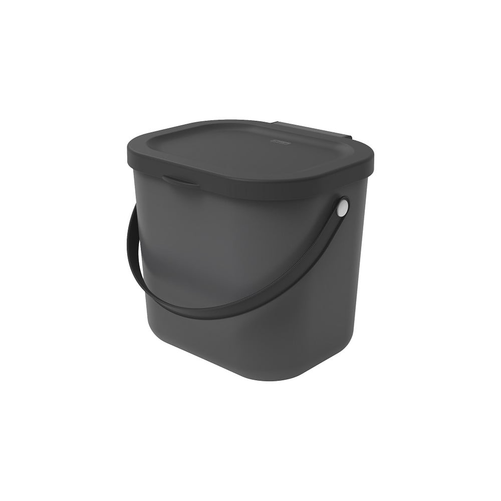 E-shop Čierna nádoba na kompostovateľný odpad 6 l Albula - Rotho