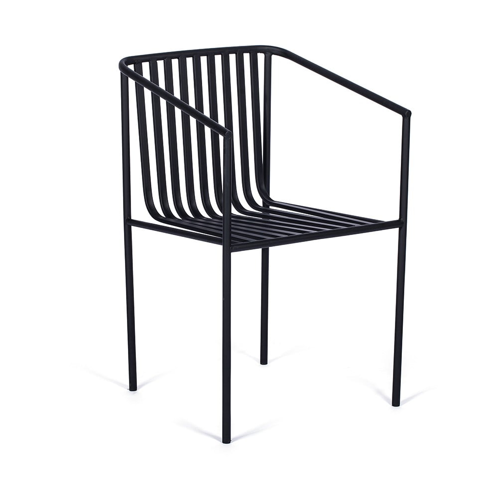 E-shop Súprava 2 čierných záhradných stoličiek Bonami Selection Cecile
