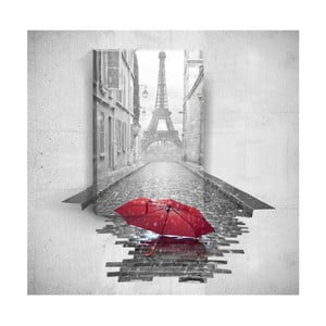 Nástenný 3D obraz Mosticx Red Umbrella In Paris, 40 × 60 cm
