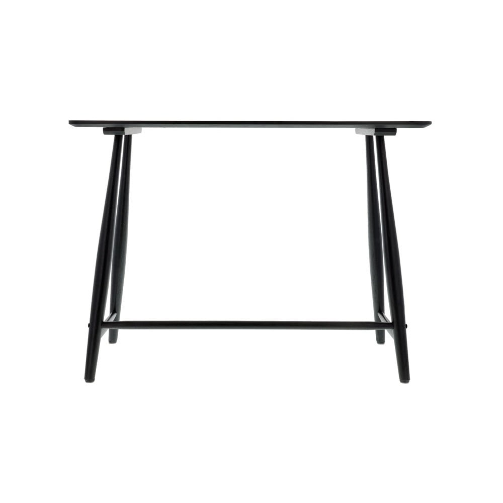 E-shop Čierny konzolový stolík z dubového dreva 100x44.5 cm Bast - Villa Collection