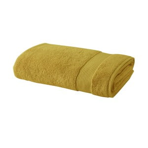 Horčicovo-žltý bavlnený uterák Bella Maison Basic, 50 × 90 cm