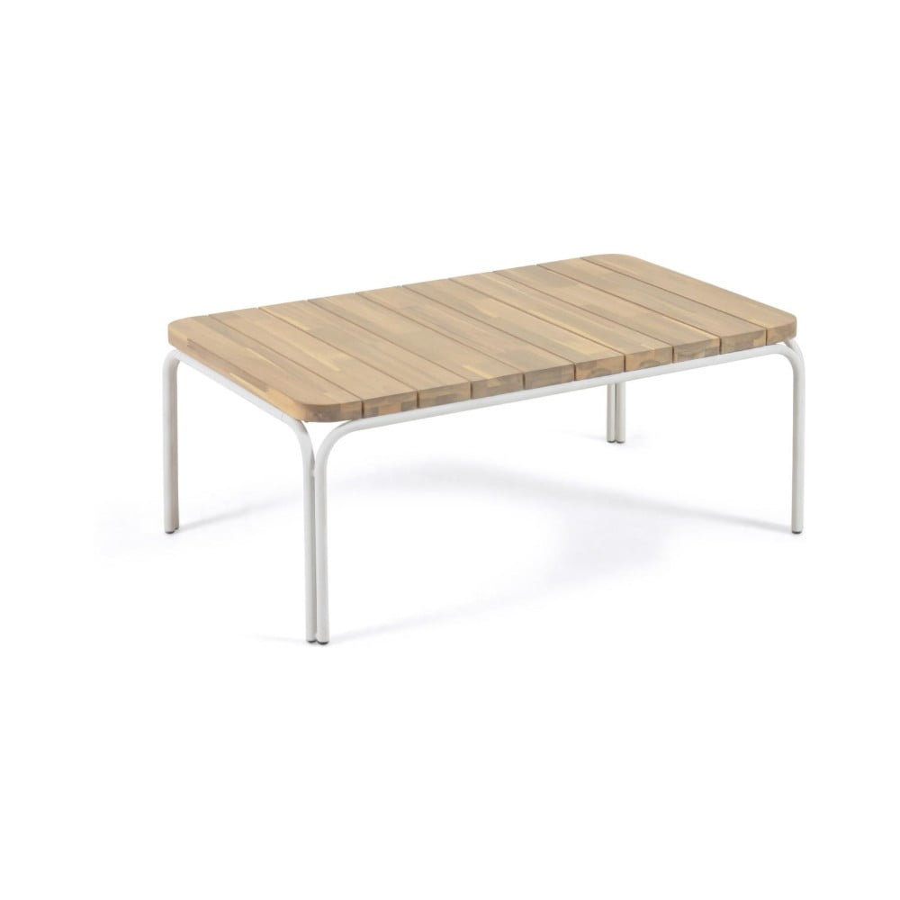 E-shop Záhradný jedálenský stôl s doskou z akáciového dreva Kave Home Cailin, 100 x 60 cm