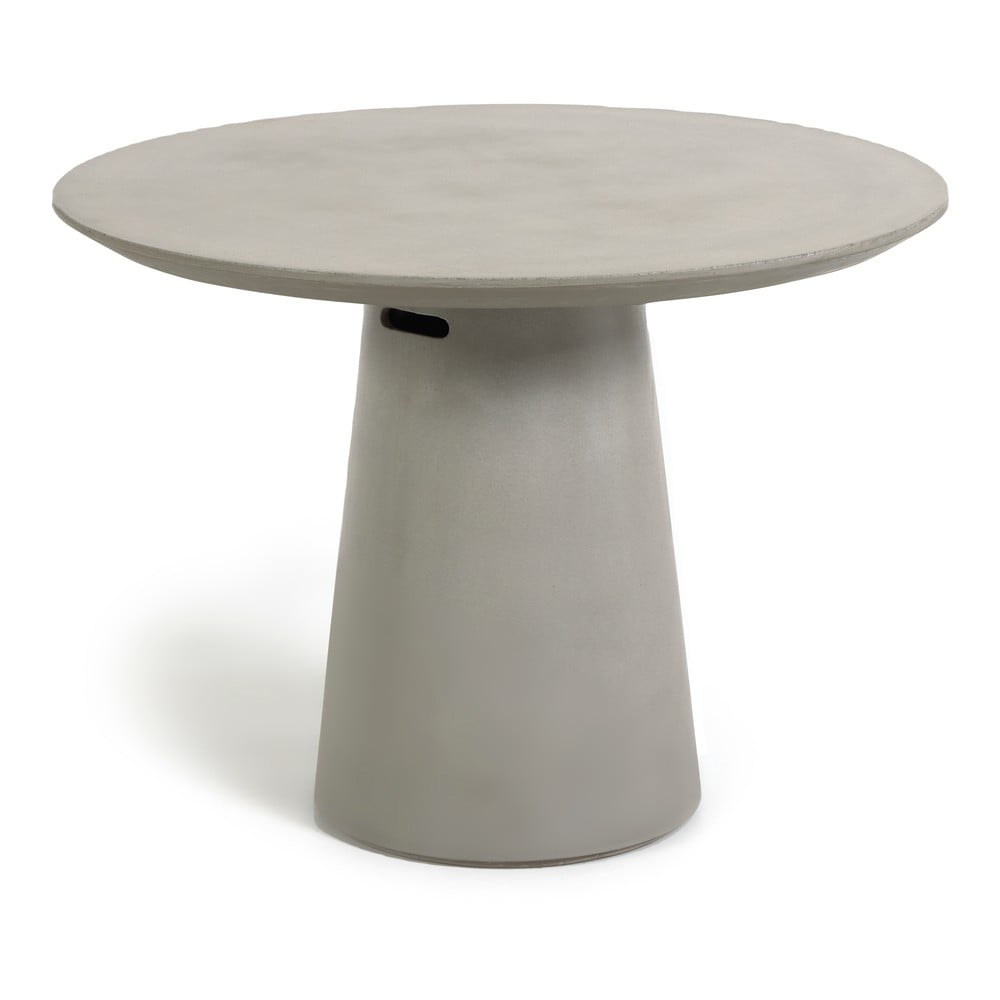 E-shop Betónový vonkajší jedálenský stôl Kave Home Itai, ⌀ 120 cm