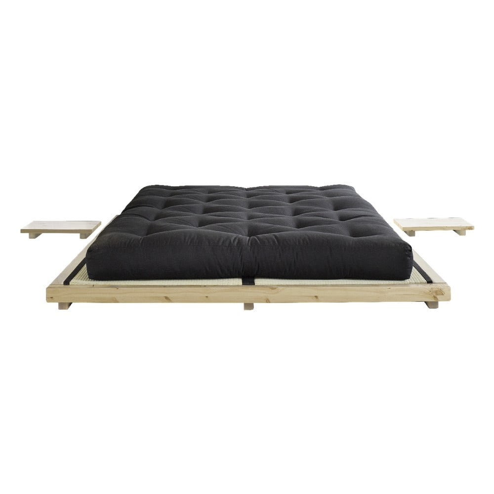 Obrázok Posteľ z borovicového dreva v prírodnej farbe Karup Design Dock Bed, 193 x 213 cm